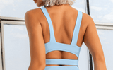 Liggity Active Cutout Sports Bra Back